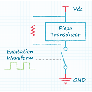 Piezo transduser circuit