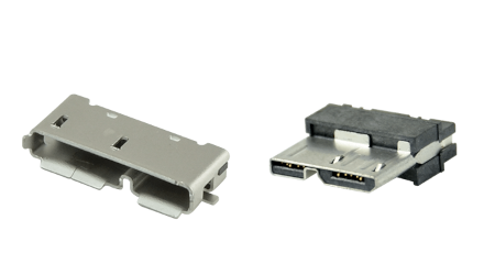 USB Micro AB Plug & Receptacles